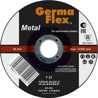 NAVRONDELL METALL 125X6X22,2MM - GERMAFLEX
