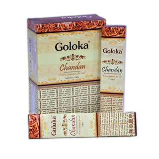 Askar med ’Goloka Chandan’-rökelsestickor.
