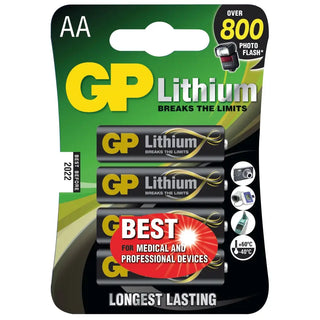 BATTERI LITHIUM 1,5V LR6/AA 4P GP - GP