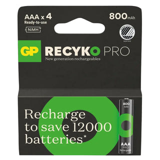 BATTERI RECYKO PRO AAA 800MAH 4P - GP