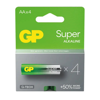 BATTERI SUPER AA/LR6 4P - GP