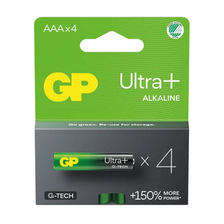 BATTERI ULTRA PLUS AAA/LR03 4P - GP