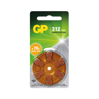 HÖRAPPARATSBATTERI ZA 312 6P - GP