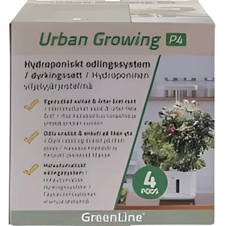 Urban Growing P4 hydroponic system för odla bladgrönt året runt i urban growing miljö