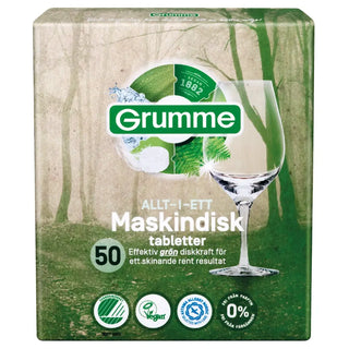 MASKINDISKTABLETTER 50-PACK GRUMME - GRUMME