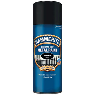 Hammerite Slätlack 400ml Svart Spray | CleanNest - HAMMERITE | CleanNest