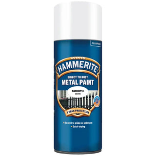 Hammerite Slätlack 400ml Vit Spray - | CleanNest - HAMMERITE | CleanNest