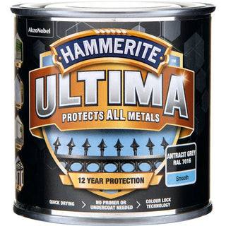 Hammerite Slätlack Ultima Antracitgrå 250ml | CleanNest - HAMMERITE | CleanNest