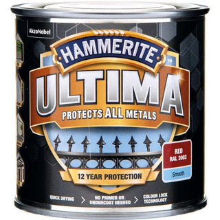 Hammerite Slätlack Ultima Röd 250ml | CleanNest - HAMMERITE | CleanNest