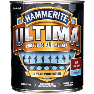 Hammerite Slätlack Ultima Röd 750ml | CleanNest - HAMMERITE | CleanNest