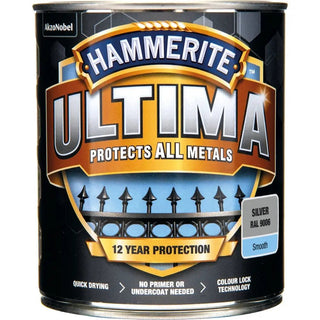 Hammerite Slätlack Ultima Silver 750ml | CleanNest - HAMMERITE | CleanNest