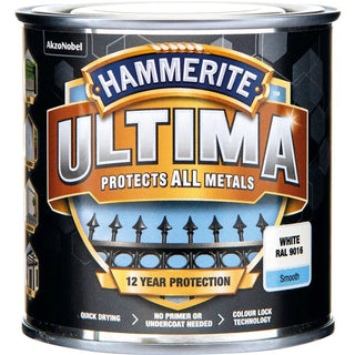 Hammerite Slätlack Ultima Vit 250ml | CleanNest - HAMMERITE | CleanNest