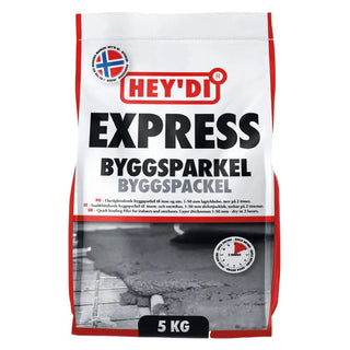 HEYDI BYGGSPACKEL EXPRESS GRÅ 5KG | CleanNest - HEYDI | CleanNest