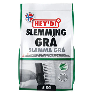 DEKORPUTS SLAMMA GRÅ 5KG - HEYDI