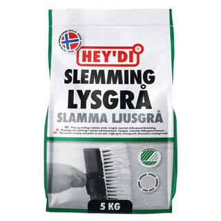 DEKORPUTS SLAMMA LJUSGRÅ 5KG - HEYDI