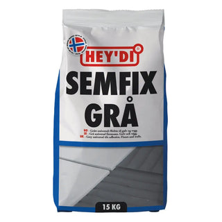 FÄSTMASSA SEMFIX GRÅ 15KG - HEYDI