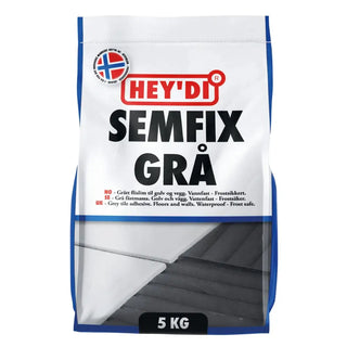FÄSTMASSA SEMFIX GRÅ 5KG - HEYDI