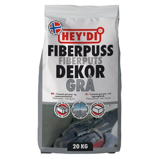 HEYDI FIBERPUTS DEKOR GRÅ 20KG | CleanNest - HEYDI | CleanNest