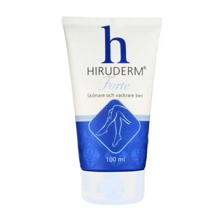 Vit och blå tub med lotion för benen.