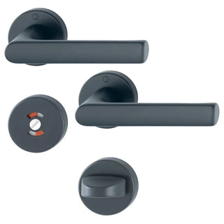 TRYCKE HAMBURG WC F9714 MATTSVART - HOPPE