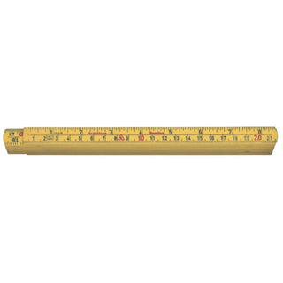 Hultafors Meterstock 2m G61 - 2 - 10gul Gf Mm/tum | CleanNest - HULTAFORS | CleanNest