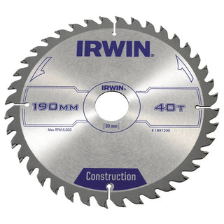 SÅGKL 190X30/20/16MM 40T 2,5MM - IRWIN