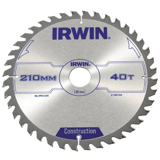 SÅGKL 210X30/20/16MM 40T 2,5MM - IRWIN