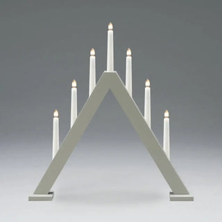 LJUSSTAKE 7LJUS TRÄ GRÅ 3931-305 - KONSTSMIDE