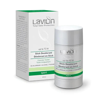 Lavilin Total Odor Protection Sport Stick Deodorant, 60ml.
