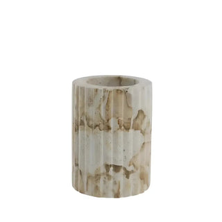 LENE BJERRE Eliana Tandborstmugg – 8x8x10,5 cm, Linen vitt