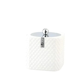 LENE BJERRE Marion Burk – 9x9x13,5 cm, Vit/Silver vitt