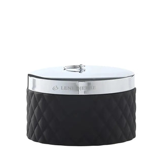 LENE BJERRE Portia Burk – Ø15x9 cm, Svart/Silver vitt