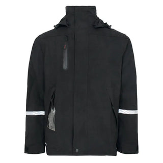REGNJACKA STRETCH STL S SVART - LYNGSOE