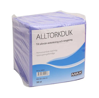 MAX Alltorkduk Max Blå 38x38cm - 50st | CleanNest - MAX | CleanNest