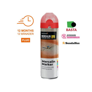 MARKERINGSFÄRG MERC. FLUO RÖD - MERCALIN