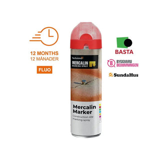 MERCALIN MARKERINGSFÄRG MERC. FLUO RÖD | CleanNest - MERCALIN | CleanNest