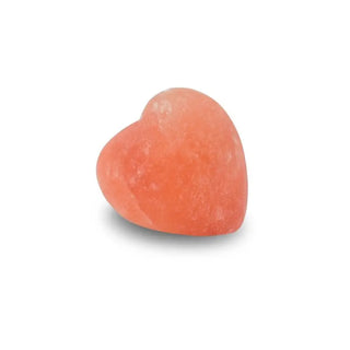 Rosa hjärtformad saltsten.