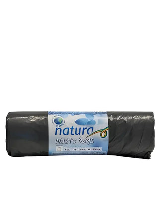 Natura Avfallspåsar 40 L Grå Dragsnöre bla