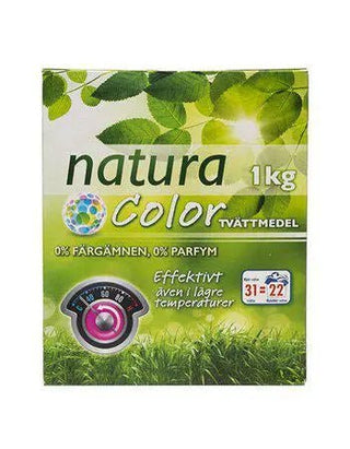 Natura - Tvättmedel Pulver Color - 1kg - Natura | CleanNest