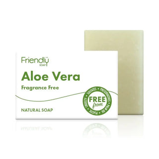 En aloe vera, doftfri, naturlig tvål.