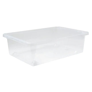 FÖRVARINGSBOX BEDROLLER 30L TRANSP - NPL