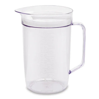 MÅTTKANNA 1,5L GLASKLAR   VITT LOCK - NPL