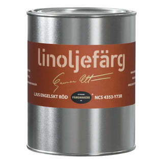 LINOLJEFÄRG ENGELSKT RÖD LJUS 1L - OTTOSSON