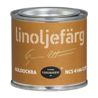 LINOLJEFÄRG GULDOCKRA 0,1L - OTTOSSON