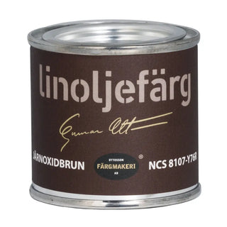 LINOLJEFÄRG JÄRNOXIDBRUN 0,1L - OTTOSSON