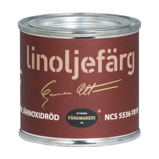 LINOLJEFÄRG JÄRNOXIDRÖD MÖRK 0,1L - OTTOSSON