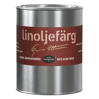 Ottosson Linoljefärg Järnoxidröd Mörk 1l | CleanNest - OTTOSSON | CleanNest
