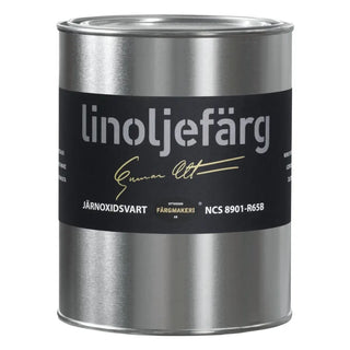 LINOLJEFÄRG JÄRNOXIDSVART 1L - OTTOSSON