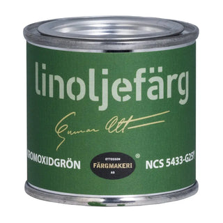 LINOLJEFÄRG KROMOXIDGRÖN 0,1L - OTTOSSON