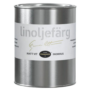 LINOLJEFÄRG MATT VIT INNE 1L - OTTOSSON